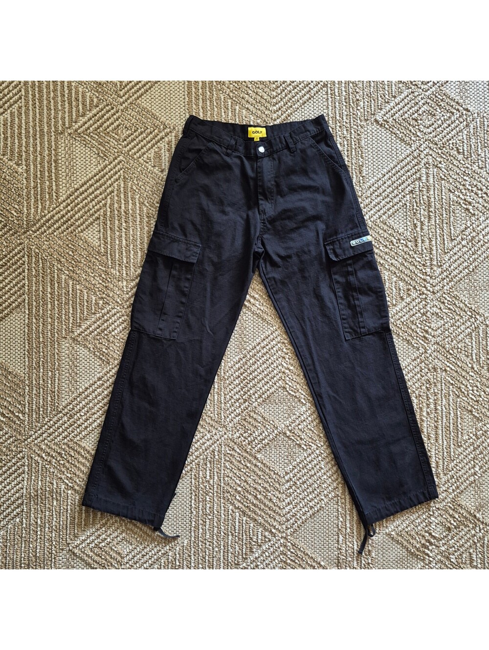 Golf Wang Black G-7 Cargo Pants Size 30